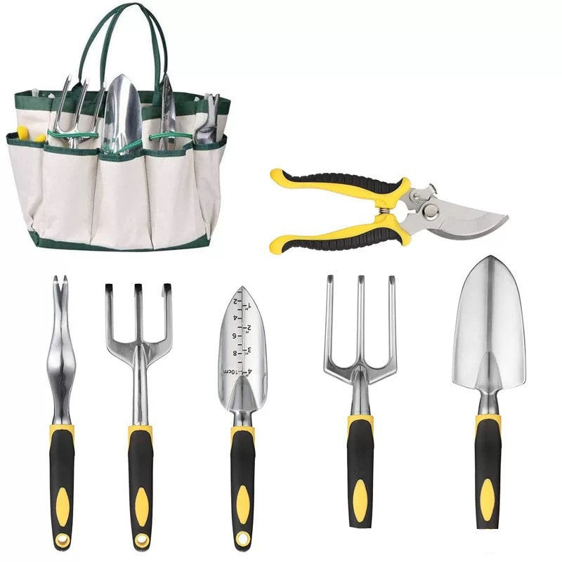 Garden Tools 8-Piece Aluminum Alloy Set - Lawnbeast