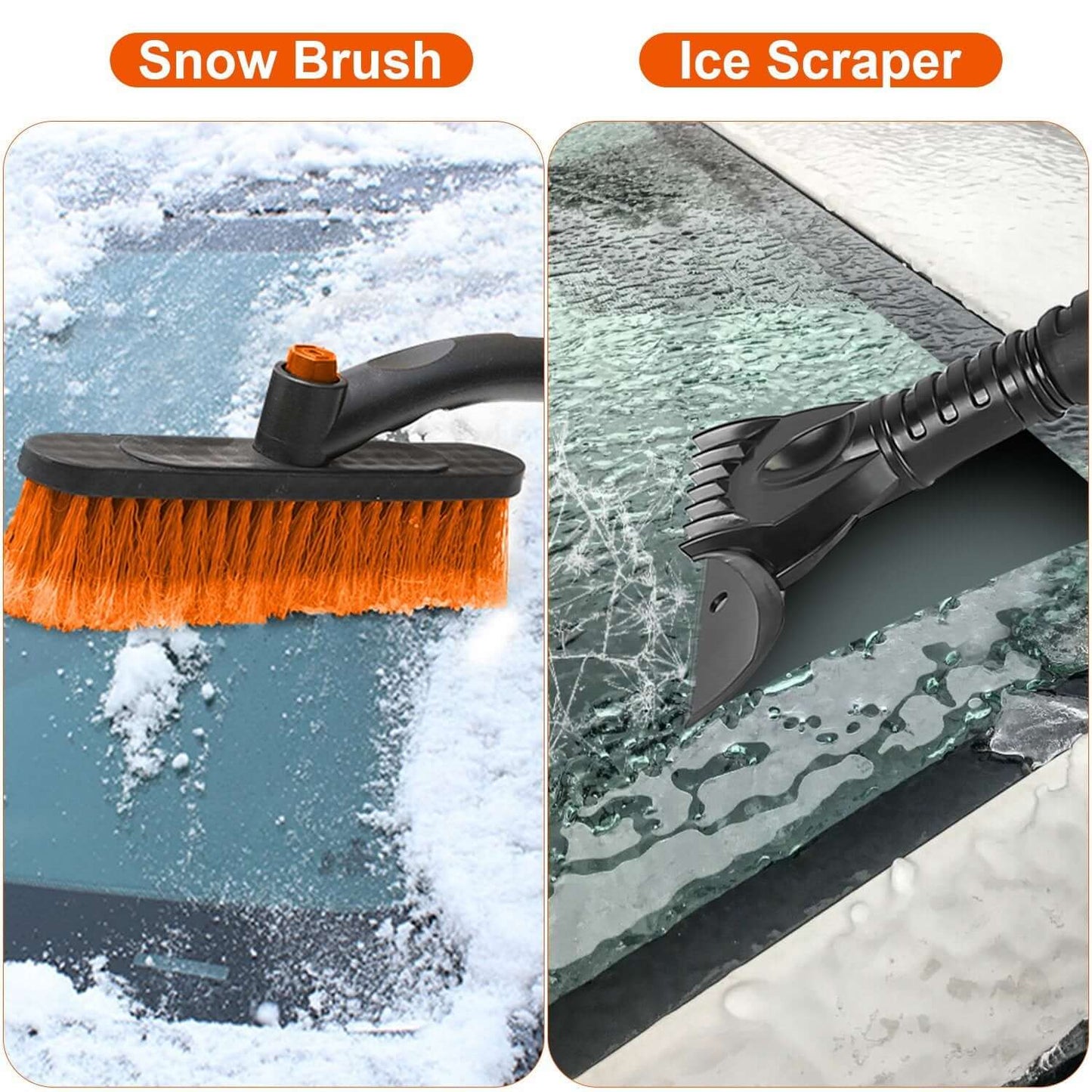 3-in-1 Windshield Ice Scraper & Snow Shovel - Lawnbeast