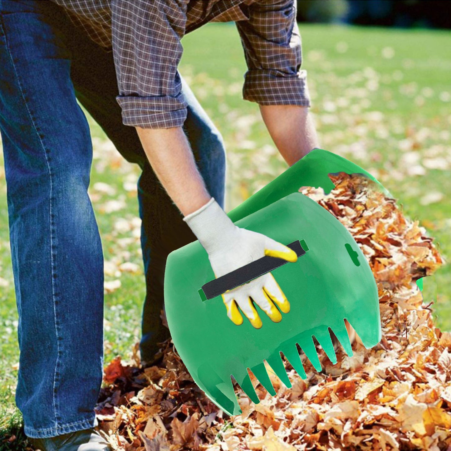Garden Plastic Leaf Rake - Lawnbeast