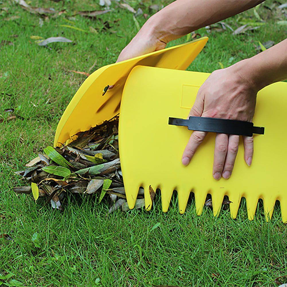 Garden Plastic Leaf Rake - Lawnbeast