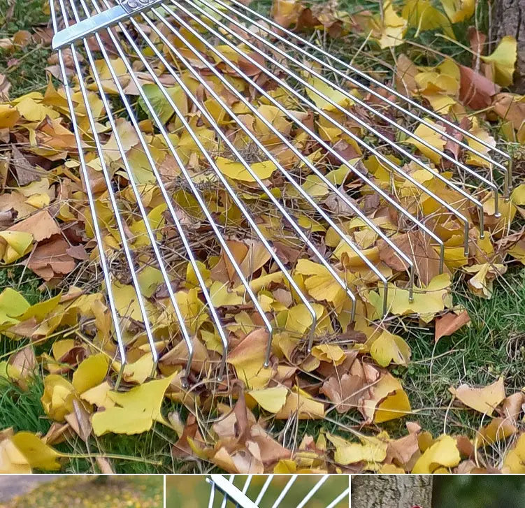 Tool Used By A Household Iron Rake To Rake Grass And Leaves - Lawnbeast