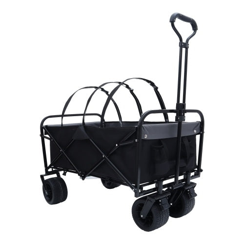 440lbs Collapsible Foldable Wagon Cart - Lawnbeast