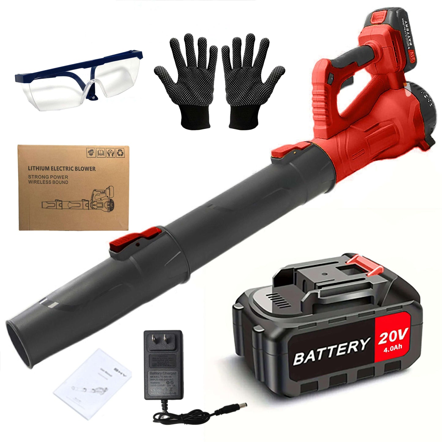 Cordless Leaf Blower 20V with Battery & Charger - Lawnbeast