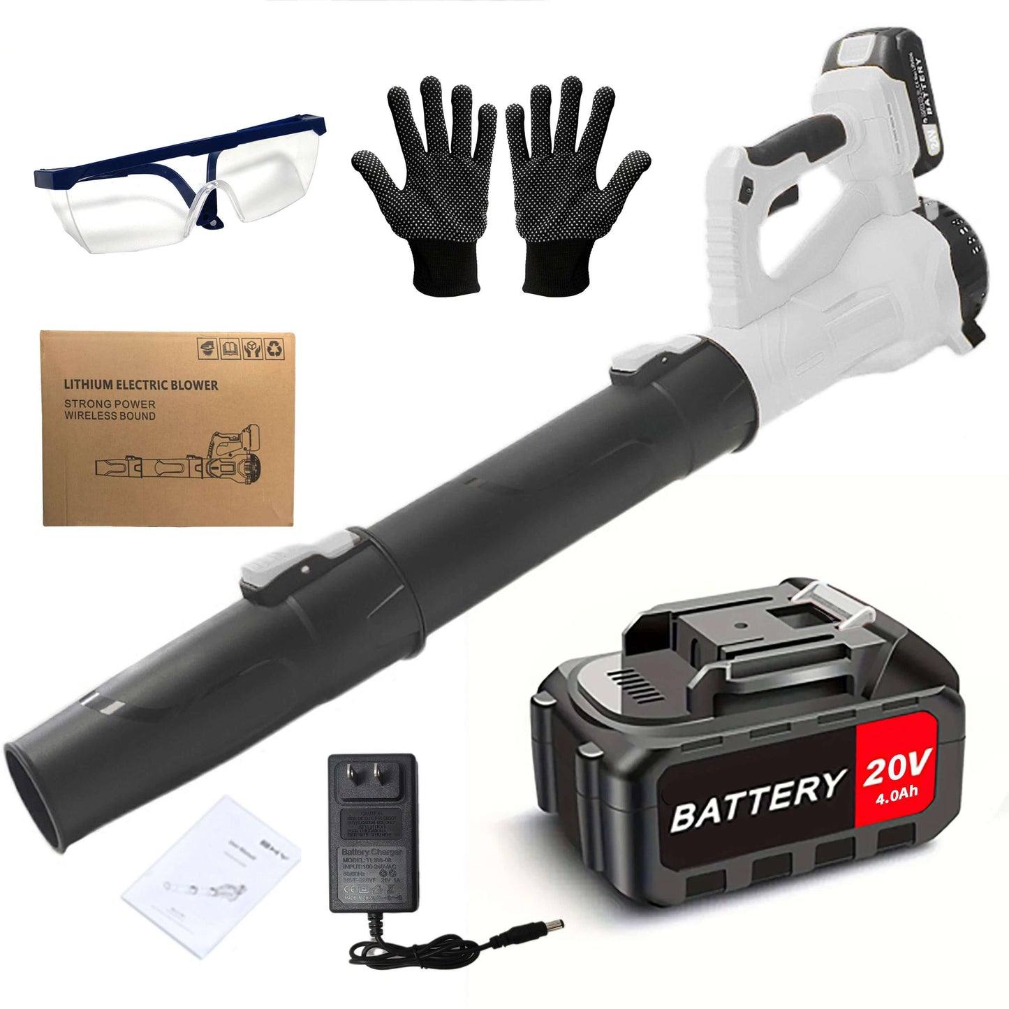 Cordless Leaf Blower 20V with Battery & Charger - Lawnbeast