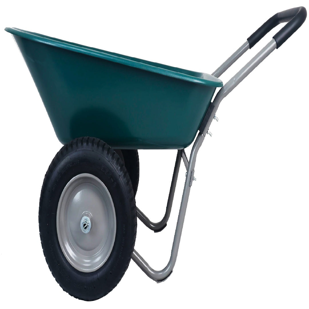 Dual-Wheel Home Garden Wheelbarrow - Lawnbeast