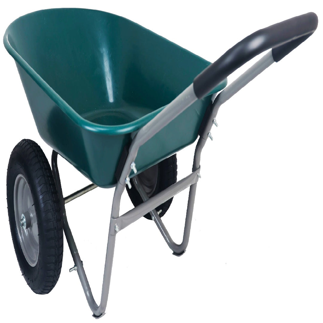 Dual-Wheel Home Garden Wheelbarrow - Lawnbeast