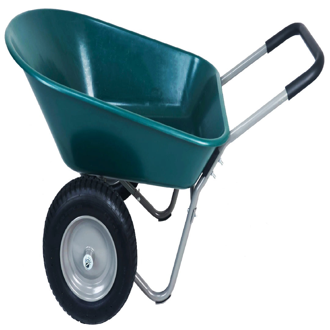 Dual-Wheel Home Garden Wheelbarrow - Lawnbeast