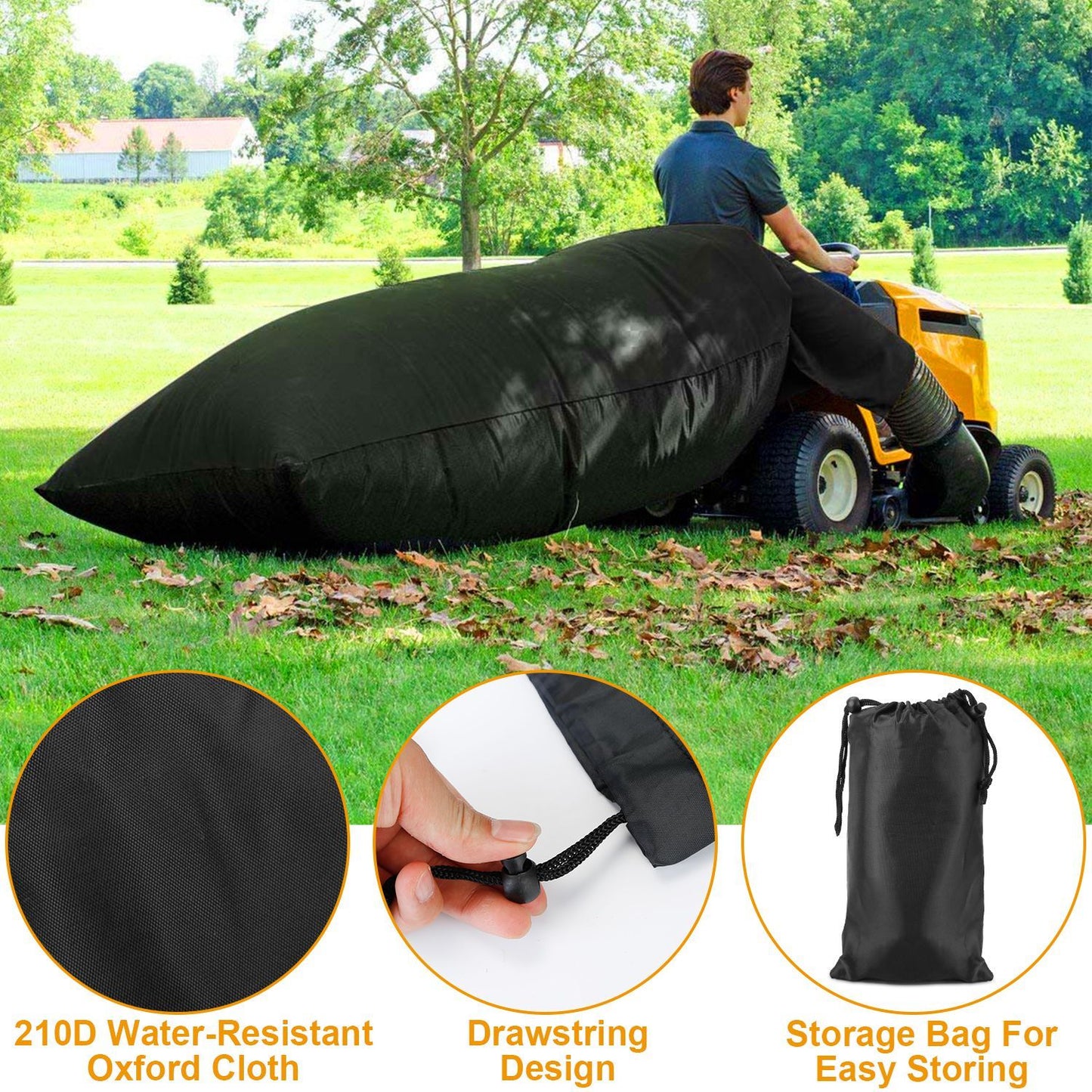 Large Lawn Tractor Leaf Bag for Yard Cleanup - Lawnbeast