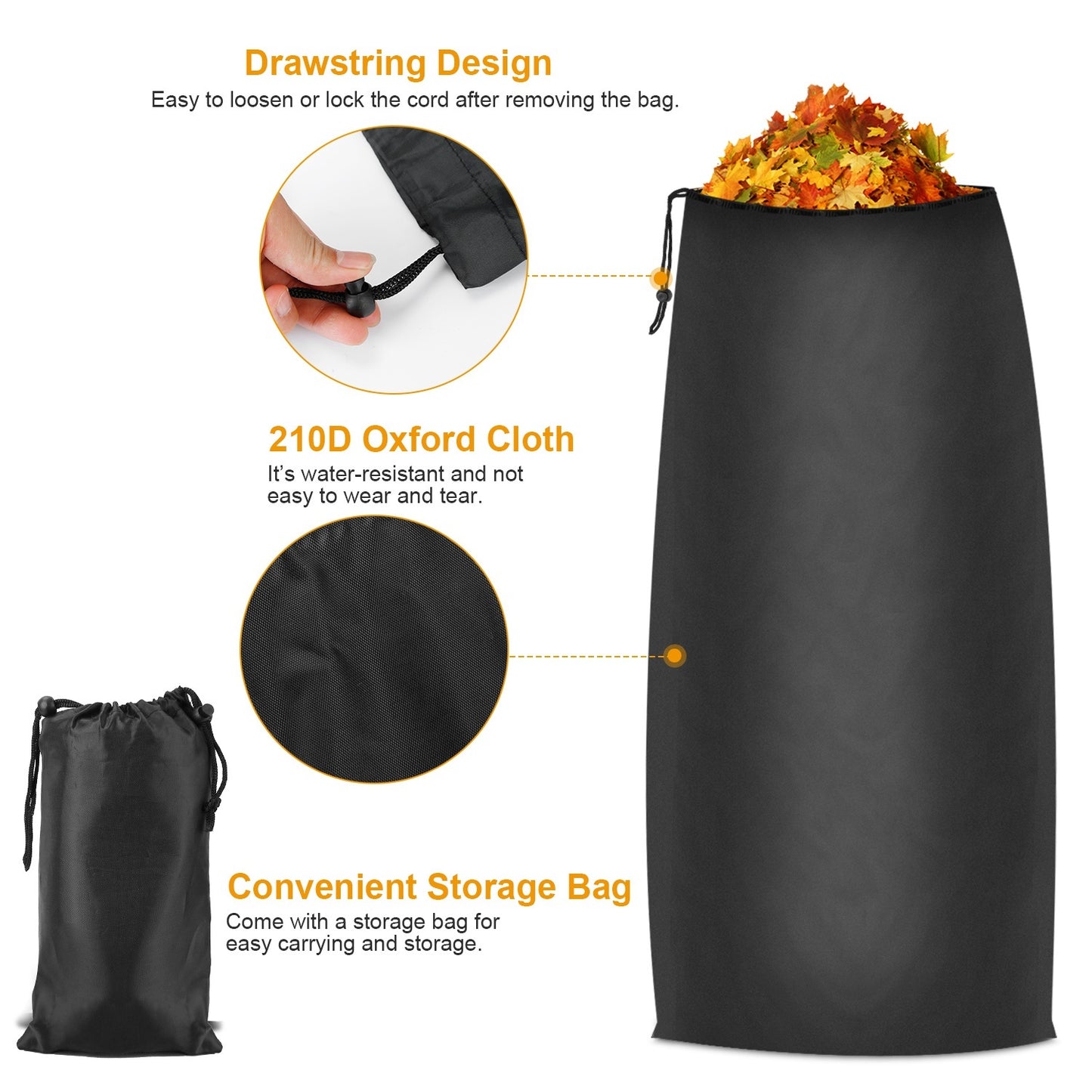 Large Lawn Tractor Leaf Bag for Yard Cleanup - Lawnbeast
