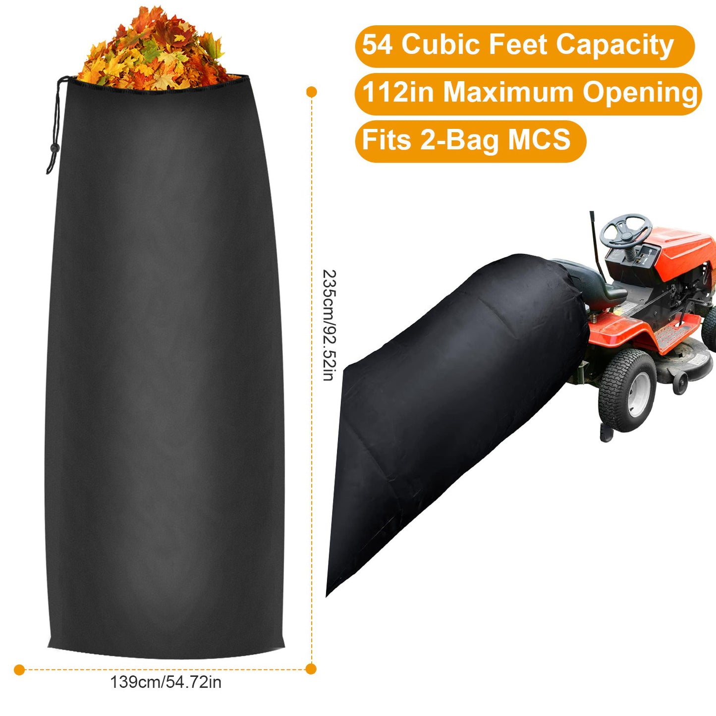 Large Lawn Tractor Leaf Bag for Yard Cleanup- Lawnbeast