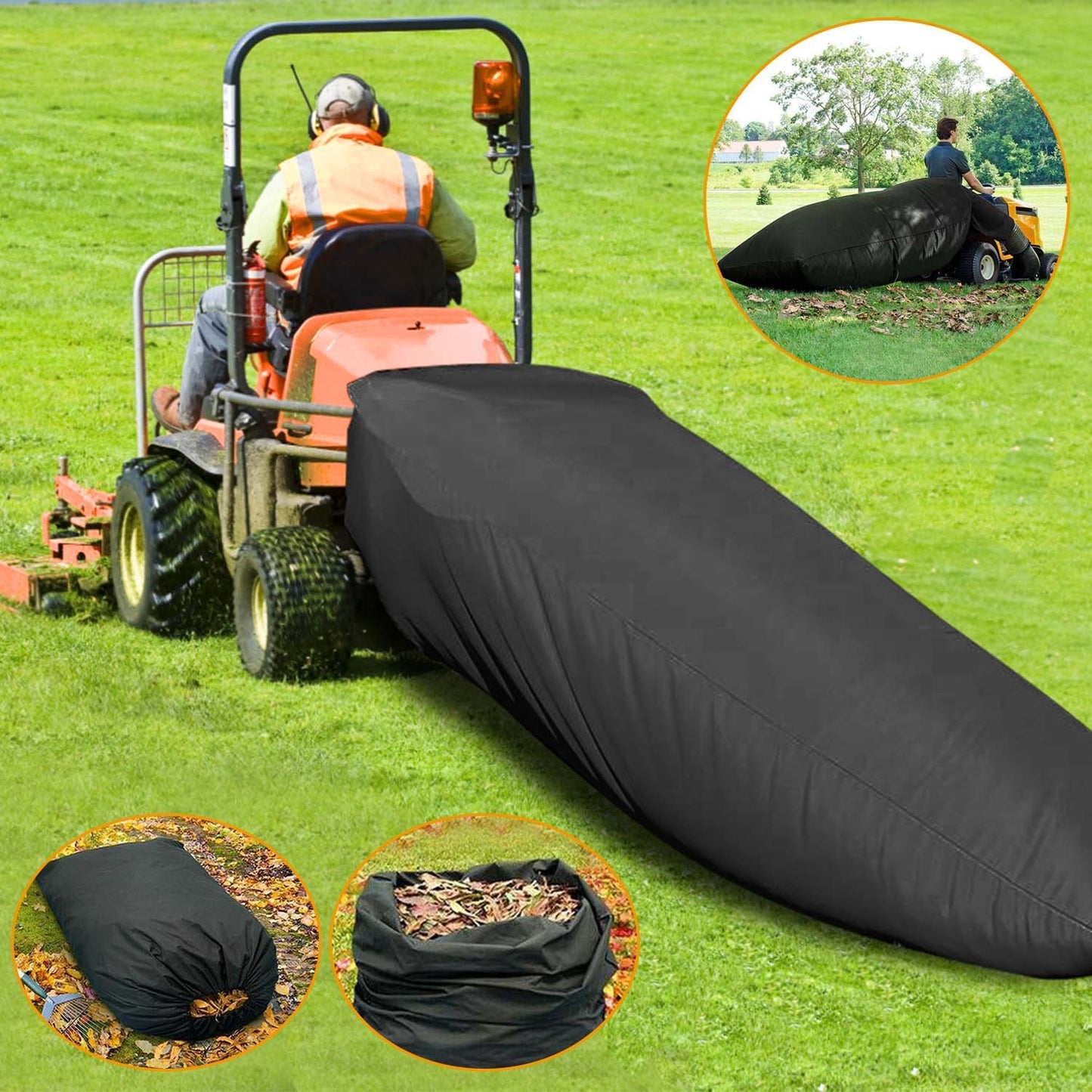 Large Lawn Tractor Leaf Bag for Yard Cleanup - Lawnbeast