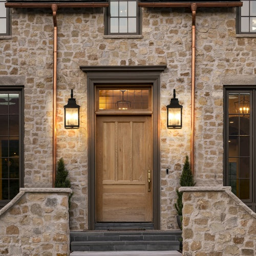 Large Outdoor Glass Wall Light 2-Pack - Lawnbeast