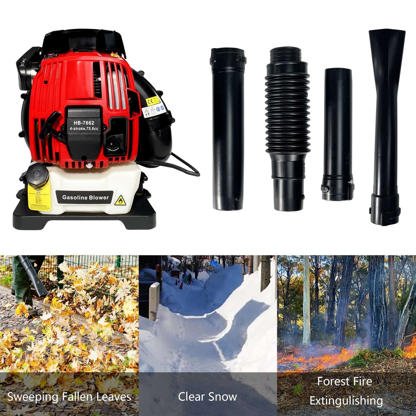 Metal Backpack Type Gas Leaf Blower-lawnbeast