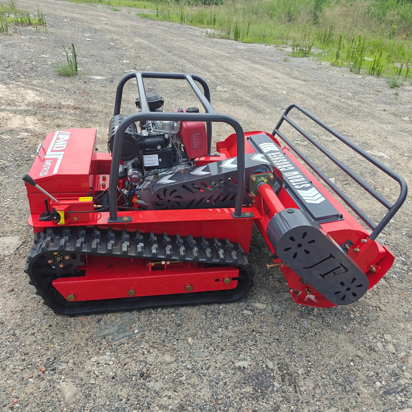 Lawn Mower Gasoline Farm Crawler Wheel Self Propelled Robot Grass Cutter Lawn Mower