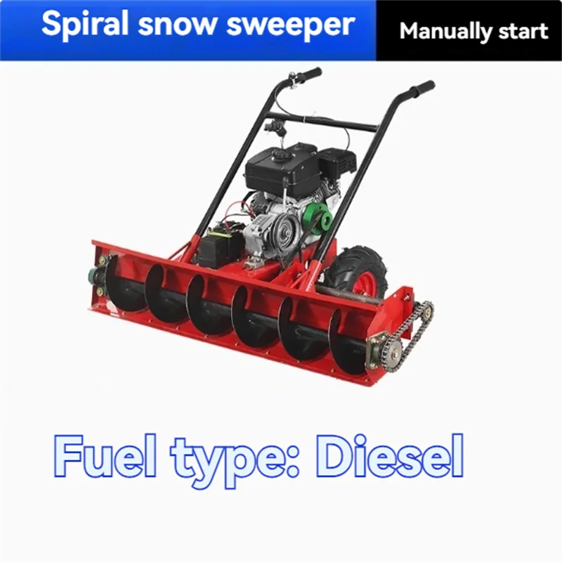 Household Multi-functional Snow Thrower Gasoline&Diesel Oil Snow Clearing Car Hand Push Snow Removal Machine