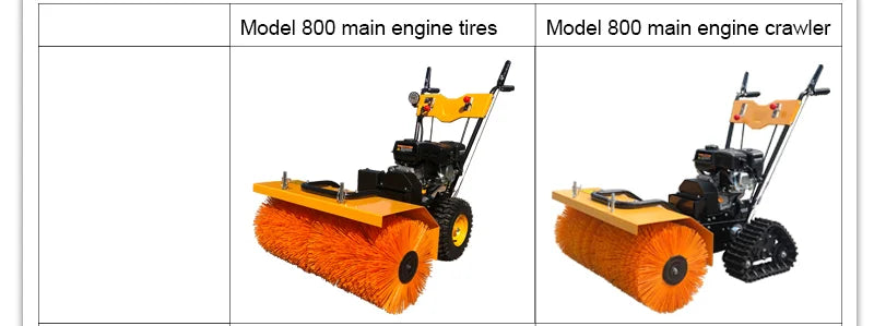 Snow Removal Machine Cleaner Road Sweeper Snowblower Cleaner Snow Removal Equipment Snow Plow Sweeper