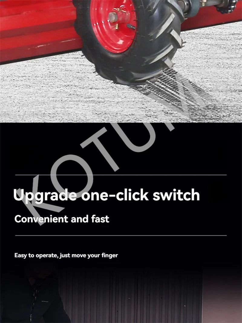 Household Multi-functional Snow Thrower Gasoline&Diesel Oil Snow Clearing Car Hand Push Snow Removal Machine