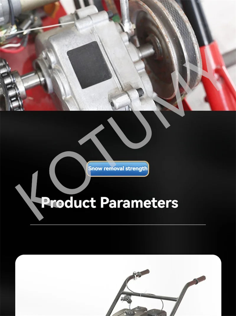 Household Multi-functional Snow Thrower Gasoline&Diesel Oil Snow Clearing Car Hand Push Snow Removal Machine