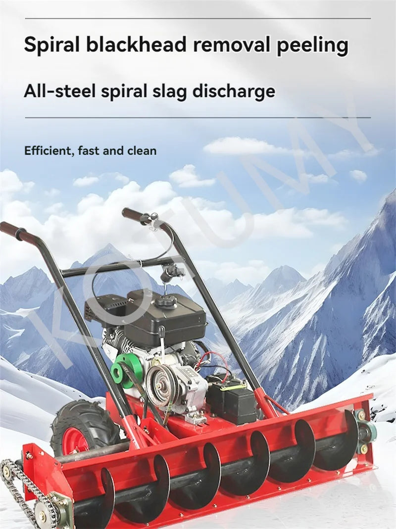 Household Multi-functional Snow Thrower Gasoline&Diesel Oil Snow Clearing Car Hand Push Snow Removal Machine