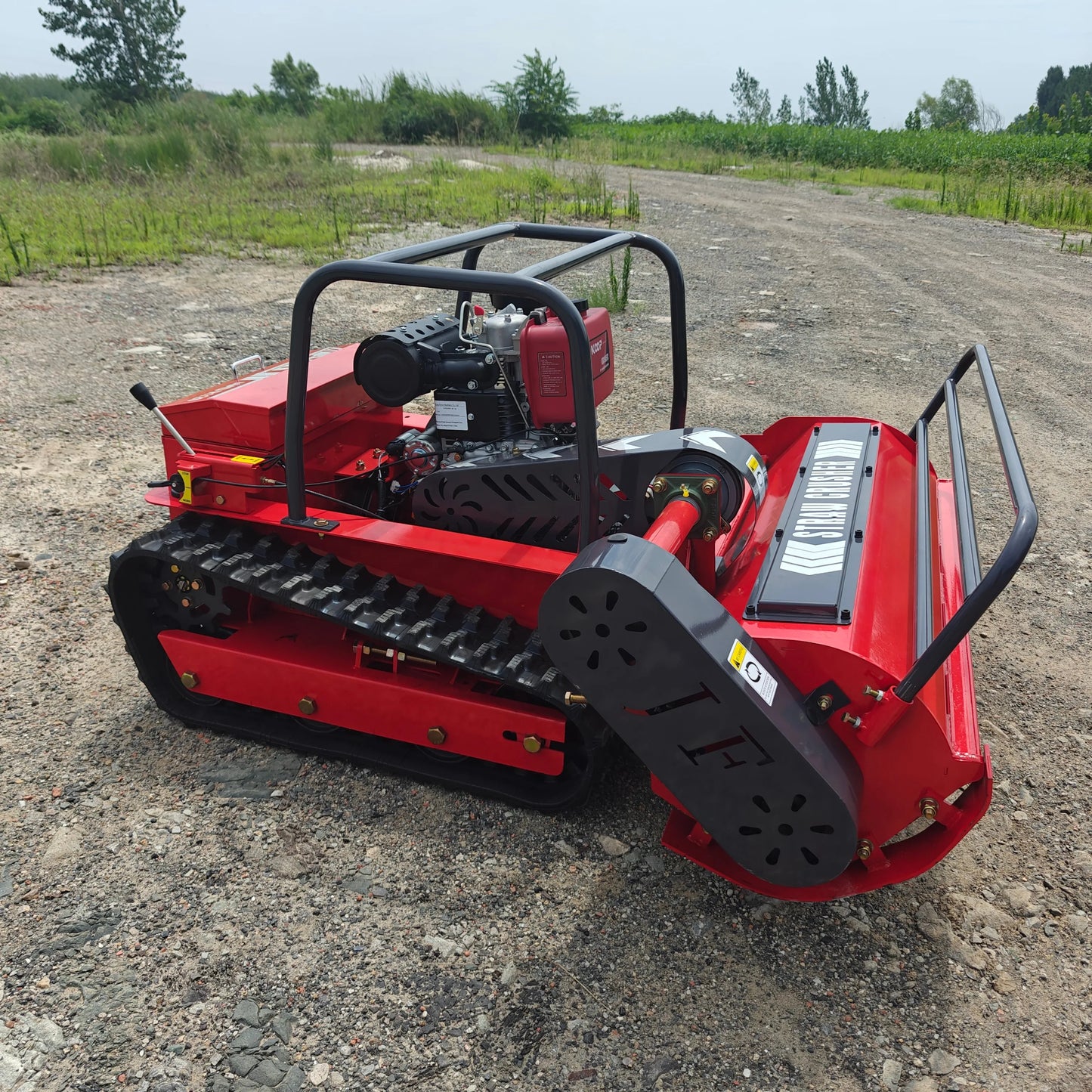 Lawn Mower Gasoline Farm Crawler Wheel Self Propelled Robot Grass Cutter Lawn Mower