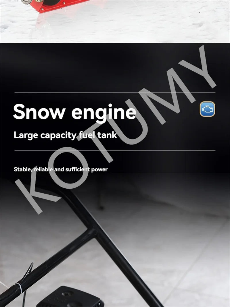 Household Multi-functional Snow Thrower Gasoline&Diesel Oil Snow Clearing Car Hand Push Snow Removal Machine