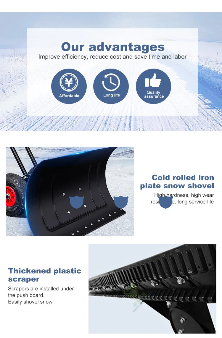 Hand Push To Remove Snow Shovel For Winter High Quality On Sale Portable Snow Removal Tool Sweeper
