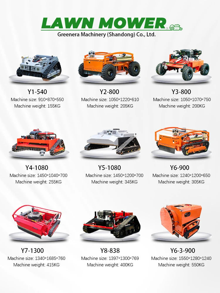 Lawn Mower Gasoline Farm Crawler Wheel Self Propelled Robot Grass Cutter Lawn Mower