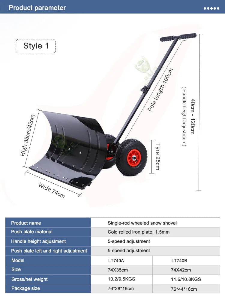 Hand Push To Remove Snow Shovel For Winter High Quality On Sale Portable Snow Removal Tool Sweeper