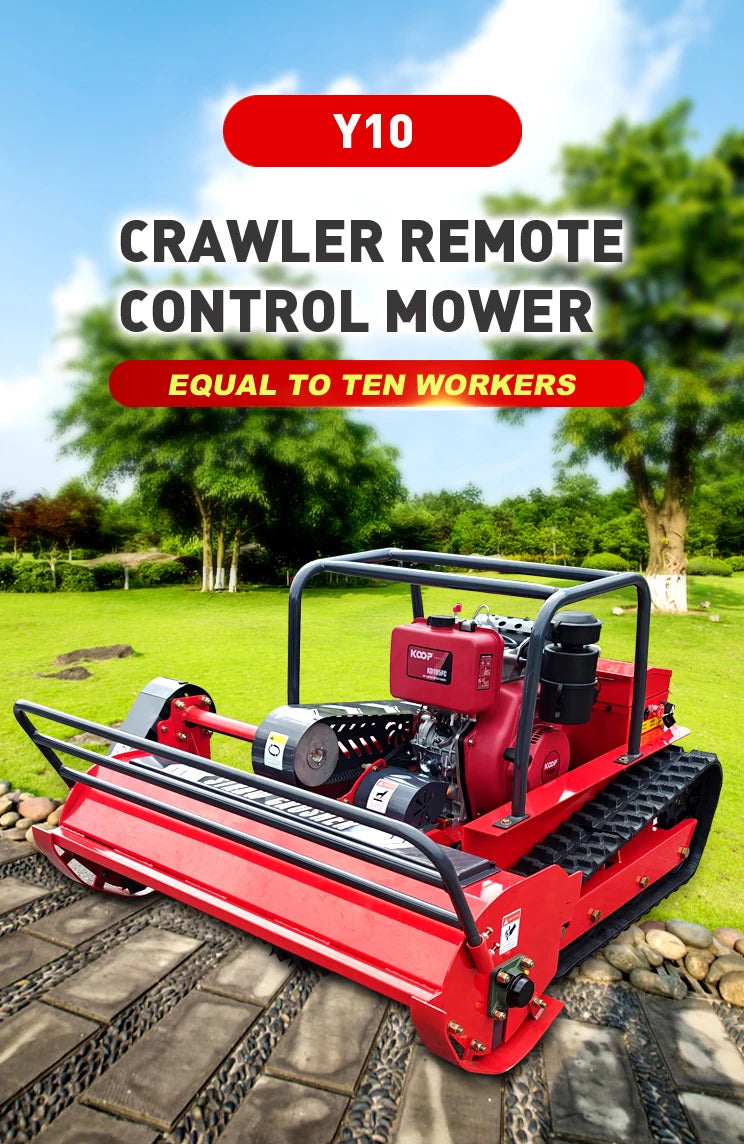 Lawn Mower Gasoline Farm Crawler Wheel Self Propelled Robot Grass Cutter Lawn Mower
