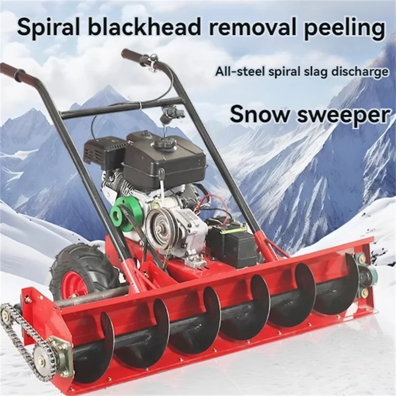 Household Multi-functional Snow Thrower Gasoline&Diesel Oil Snow Clearing Car Hand Push Snow Removal Machine