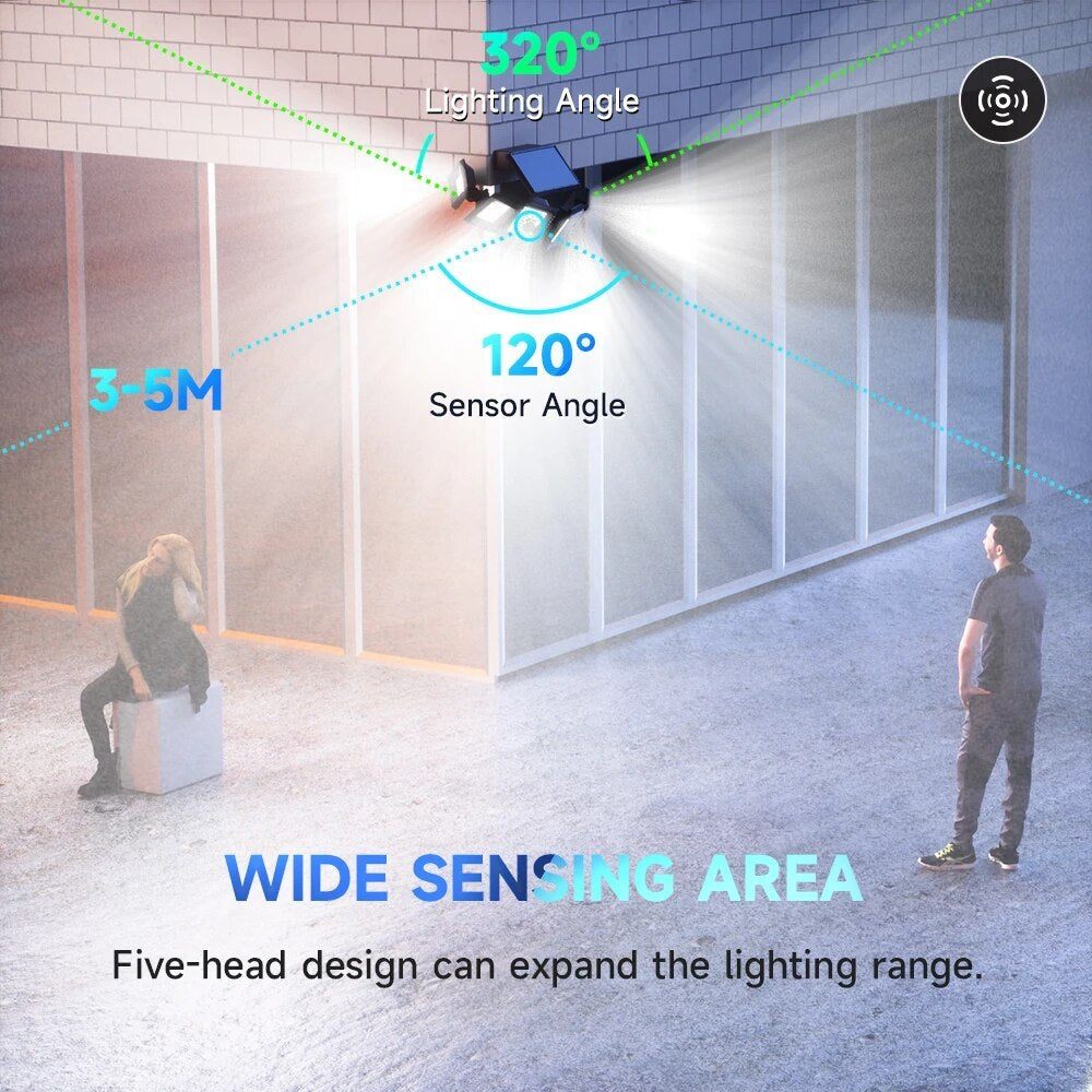 Split Waterproof Solar Street Light 7000K - Lawnbeast