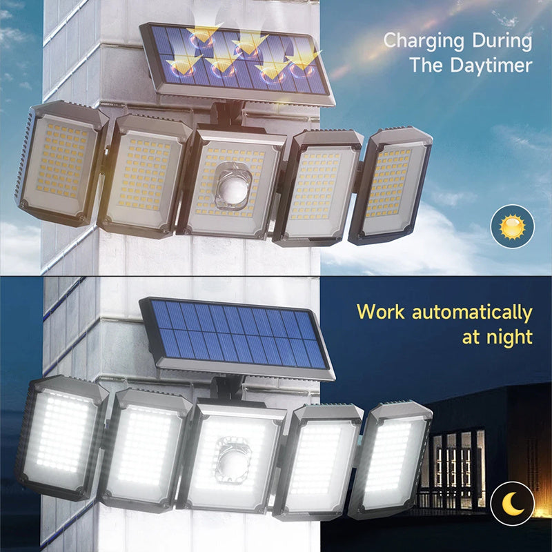 Split Waterproof Solar Street Light 7000K - Lawnbeast