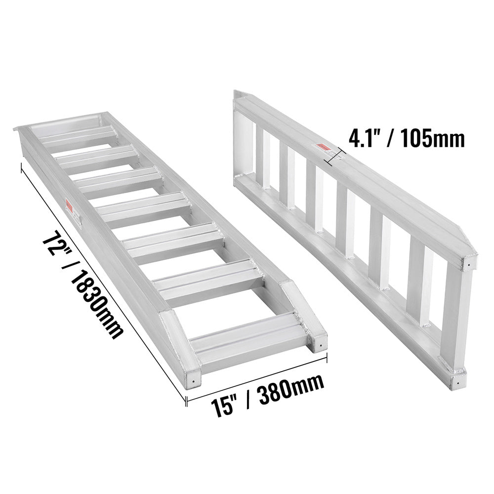 VEVOR Aluminum Ramps, 8810 Lbs (for lawn mower/tractor use) - Lawnbeast