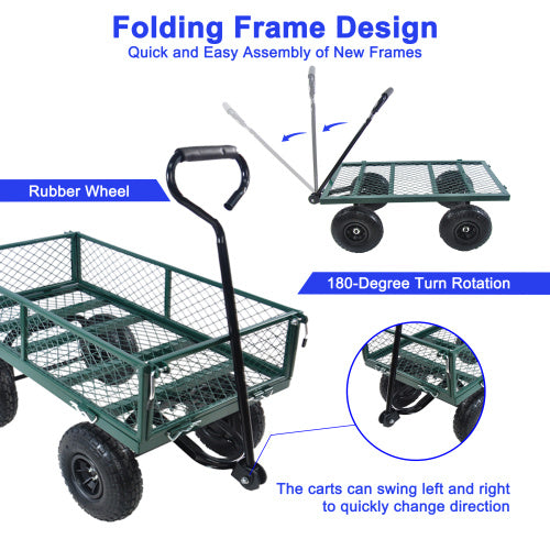 Wagon Cart for Garden & Firewood - Lawnbeast