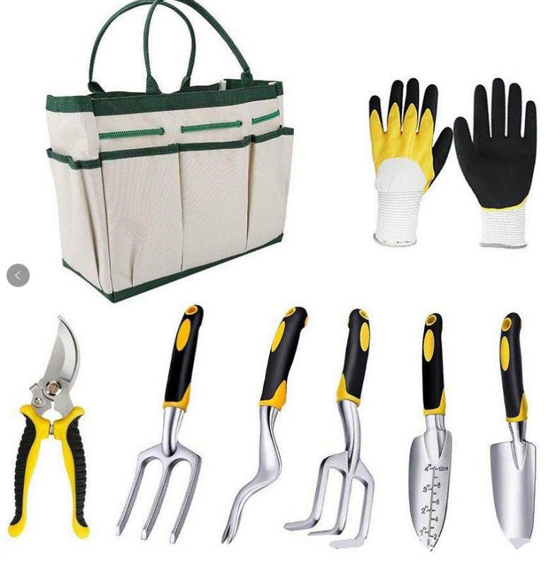 Garden Tools 8-Piece Aluminum Alloy Set - Lawnbeast