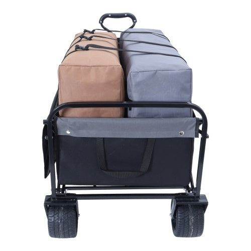 440lbs Collapsible Foldable Wagon Cart - Lawnbeast