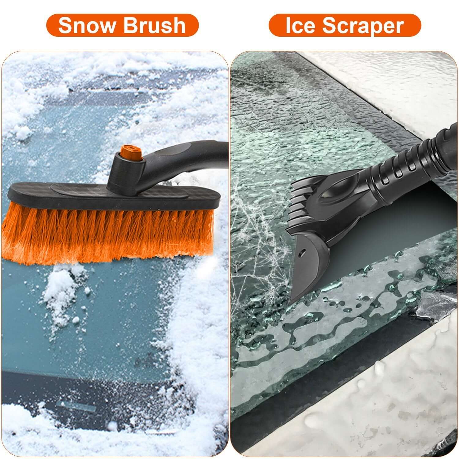 3-in-1 Windshield Ice Scraper & Snow Shovel - Lawnbeast