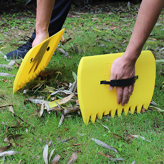 Garden Plastic Leaf Rake - Lawnbeast