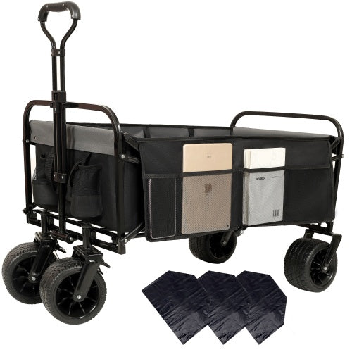 440lbs Collapsible Foldable Wagon Cart - Lawnbeast