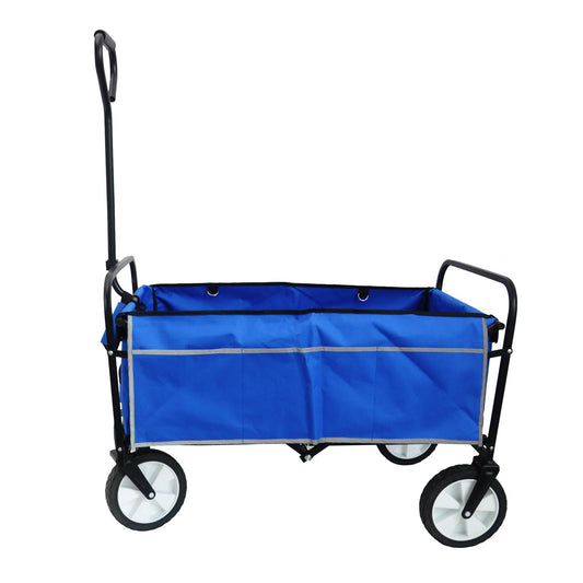 Folding Wagon Garden Shopping Cart - Lawnbeast