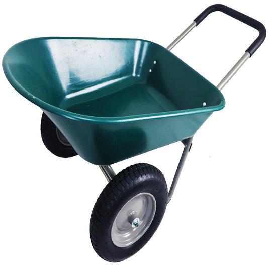 Dual-Wheel Home Garden Wheelbarrow - Lawnbeast