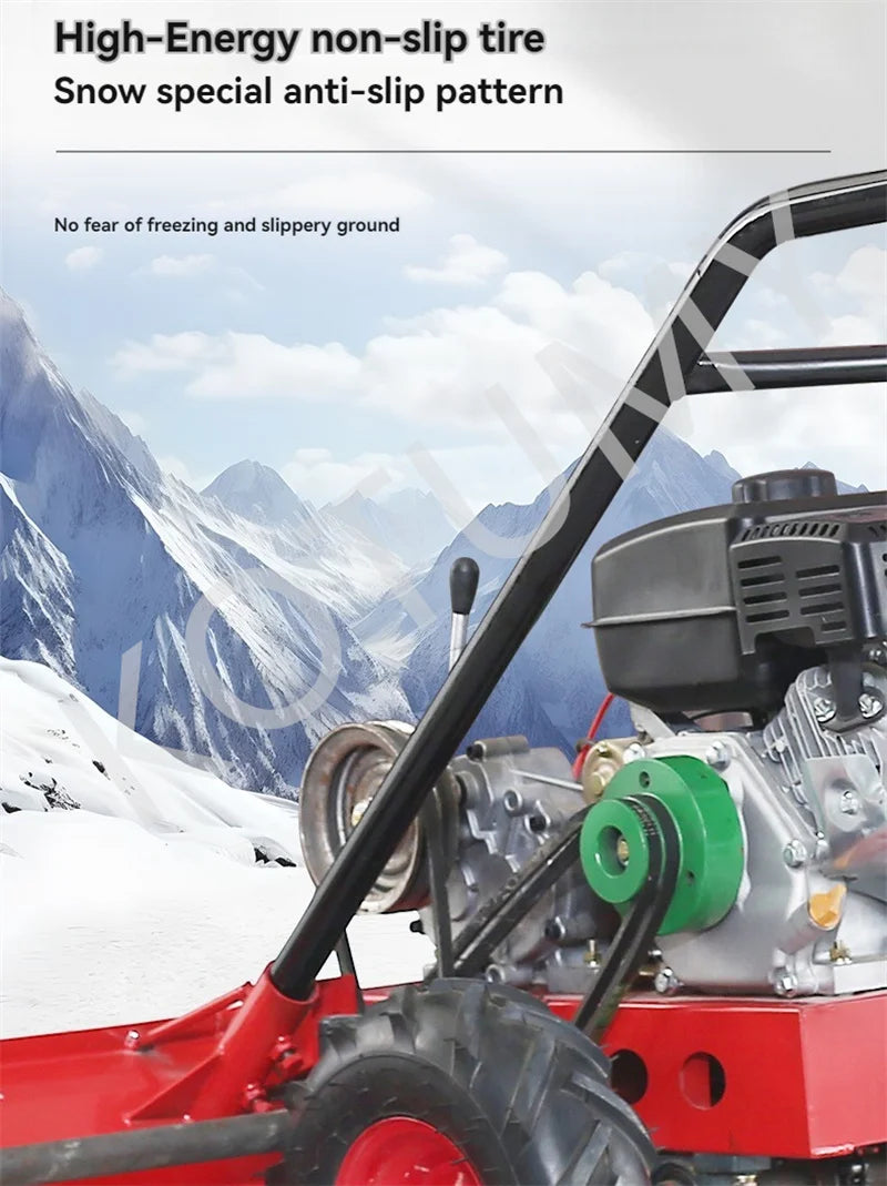 Household Multi-functional Snow Thrower Gasoline&Diesel Oil  Snow Clearing Car Hand Push Snow Removal Machine