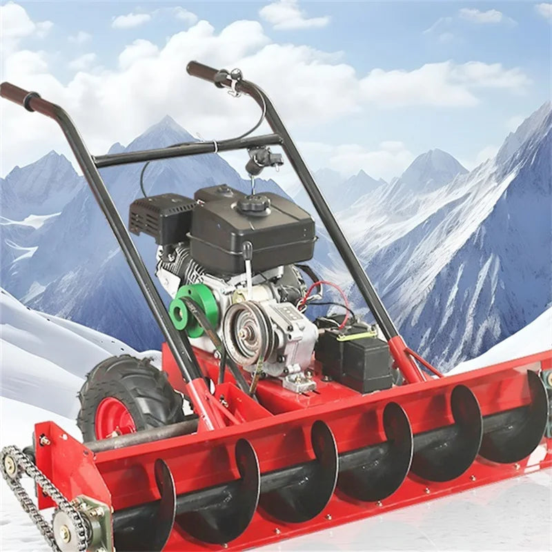 Household Multi-functional Snow Thrower Gasoline&Diesel Oil  Snow Clearing Car Hand Push Snow Removal Machine