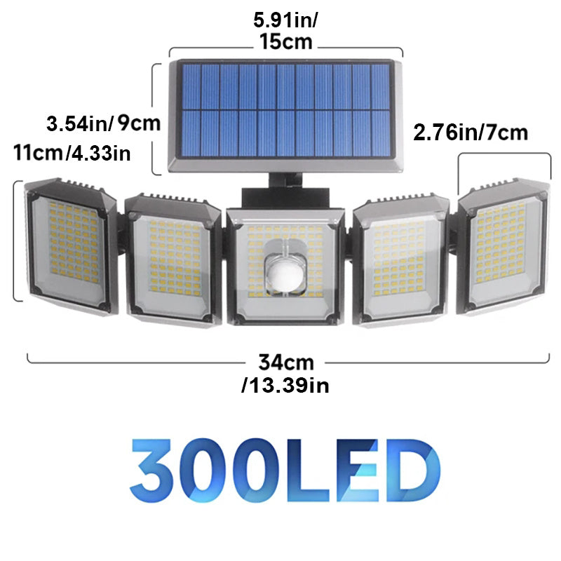 Split Waterproof Solar Street Light 7000K - Lawnbeast
