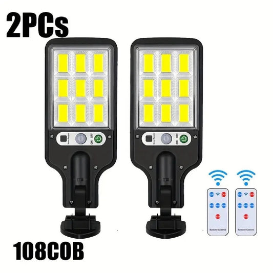 Waterproof Mini Solar Outdoor Street Light 108LED - Lawnbeast
