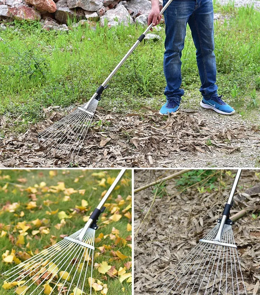 Tool Used By A Household Iron Rake To Rake Grass And Leaves - Lawnbeast
